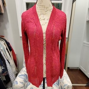 NWT Absolutely Ronny Pointelle Detail Cardigan